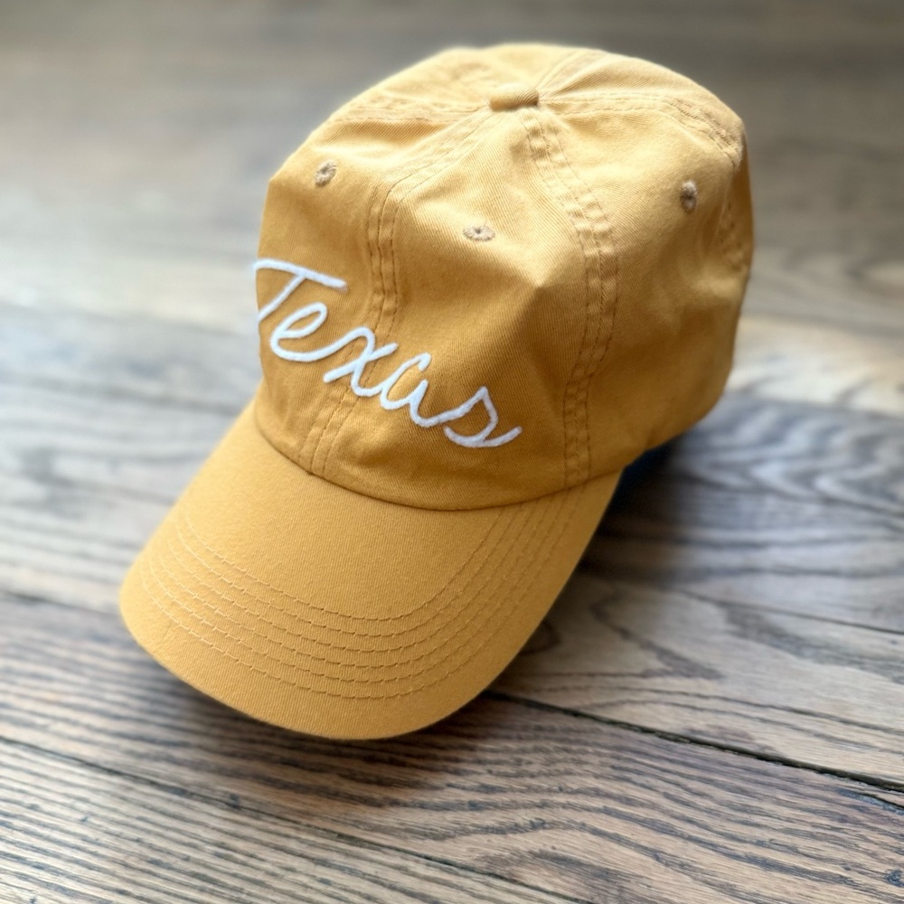 Yellow Texas Embroidered Cap